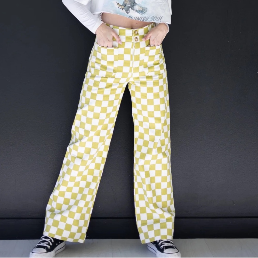 checkered pants